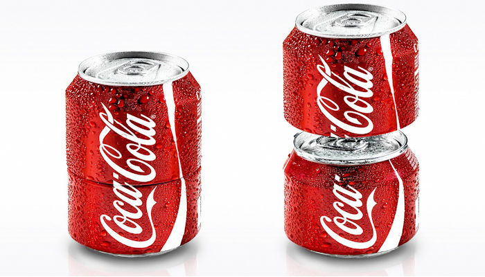 tamaño de la lata de Coca-Cola pequeña