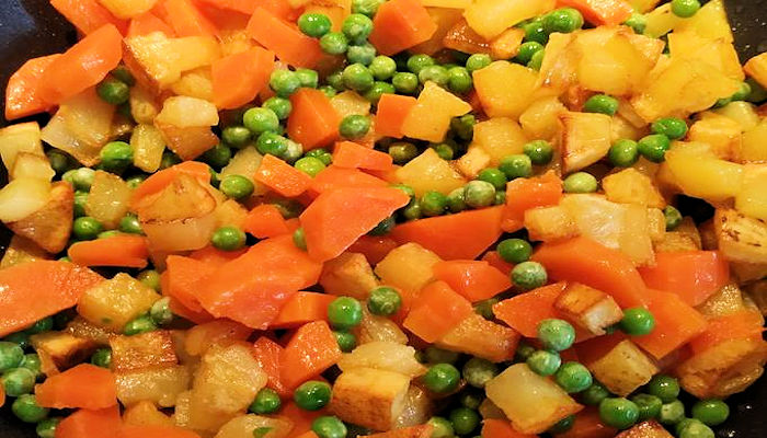 cocer patatas y zanahorias