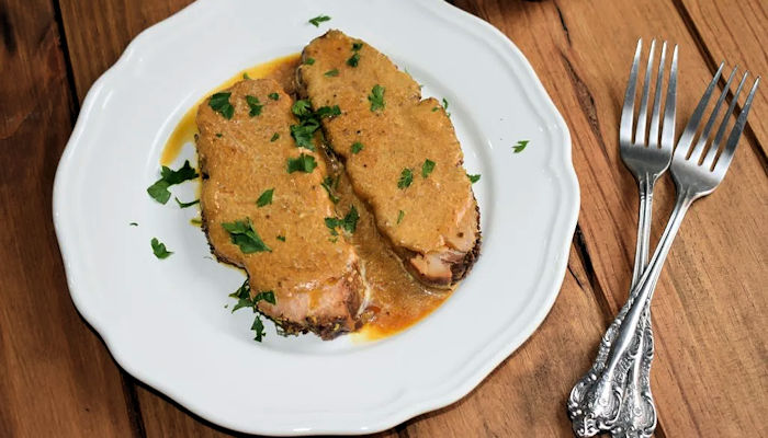 cerdo tiernas y llenas de sabor con miel y mostaza