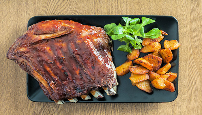 costillas adobadas al horno con miel