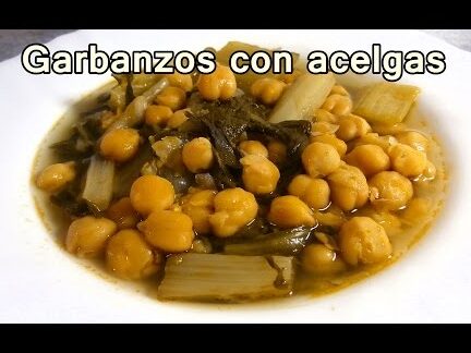 Delicioso y saludable: Garbanzos de bote con acelgas