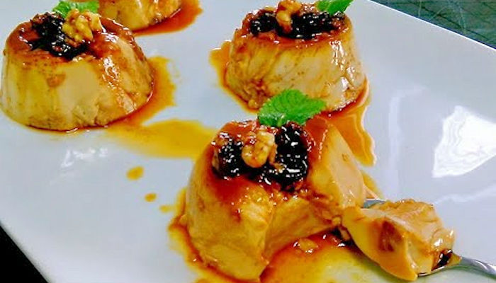 flan de higos con Pedro Ximénez
